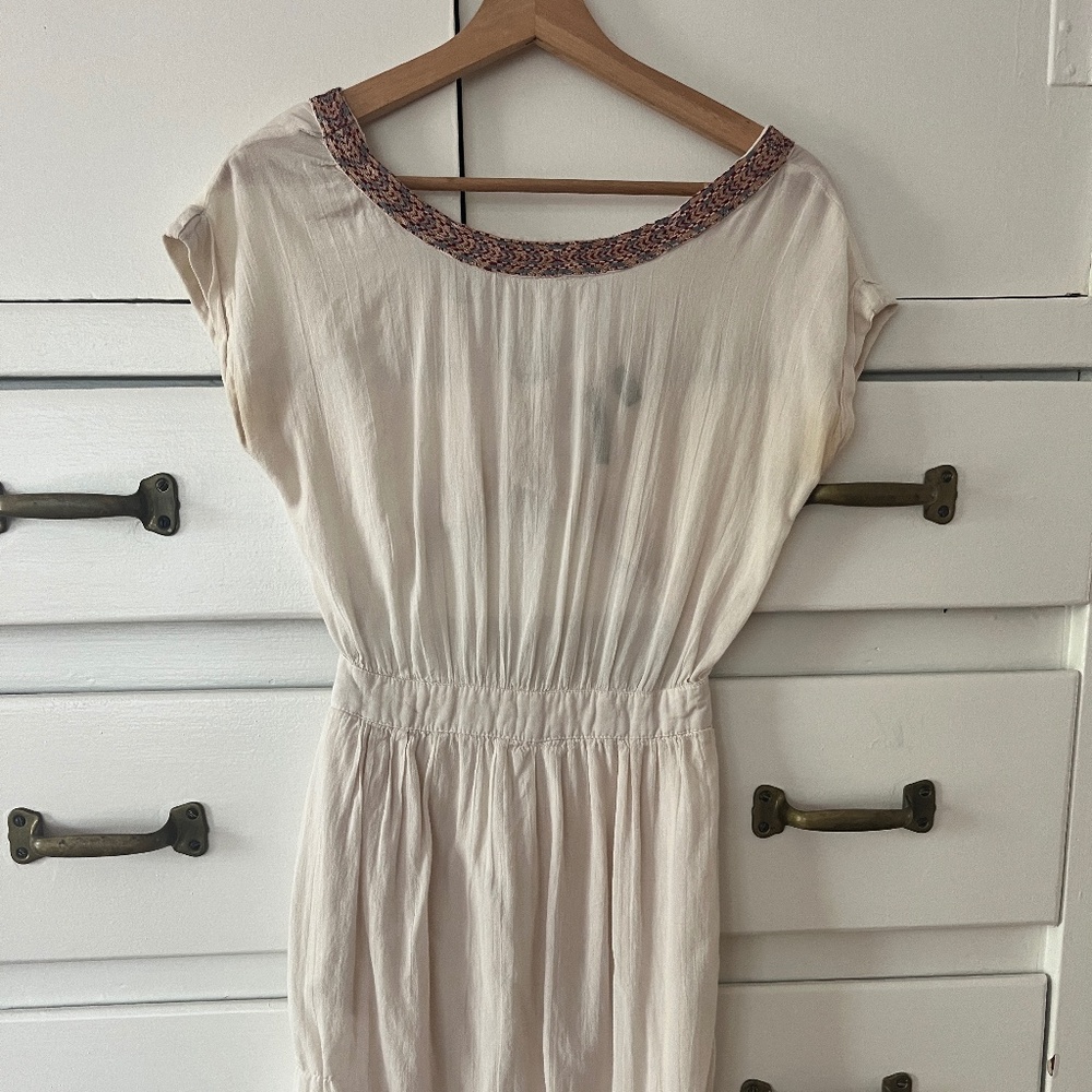 Mango Cream Backless dress XS